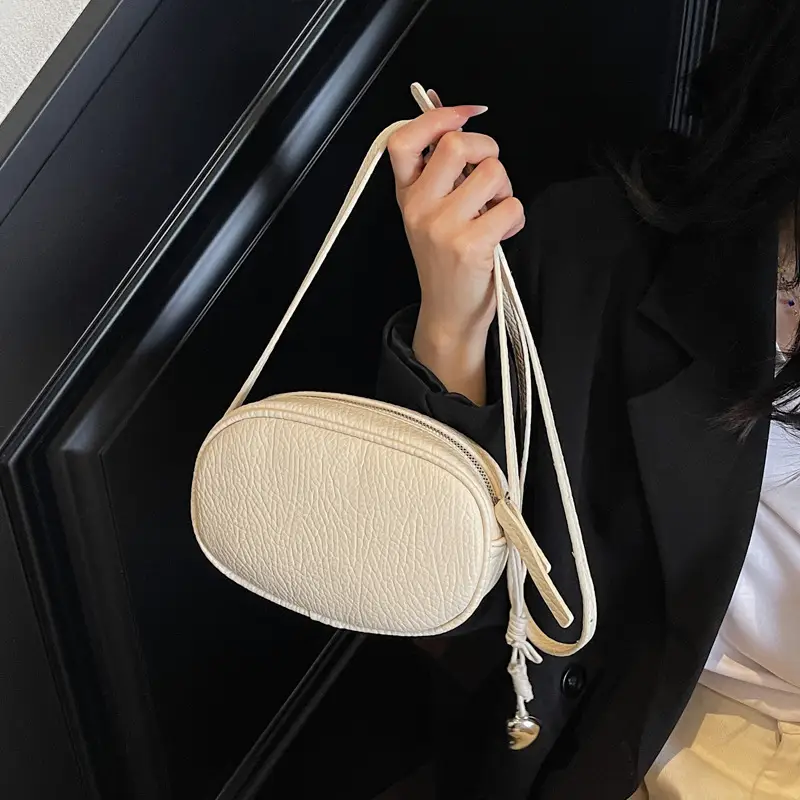 Beige Crossbody Phone Bag for Women Leather Luggage - Image 7