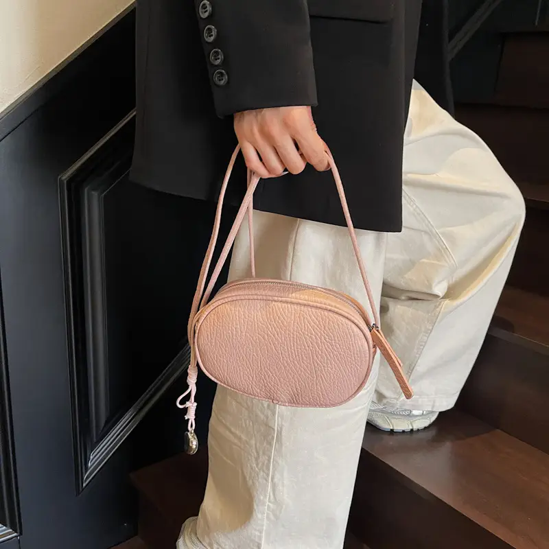 Beige Crossbody Phone Bag for Women Leather Luggage - Image 8