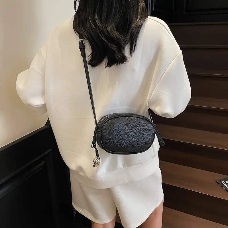 Beige Crossbody Phone Bag for Women Leather Luggage - Image 9