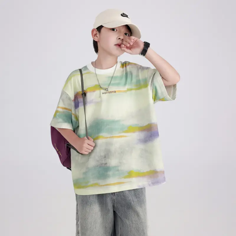Boys Tie-Dye Short Sleeve T-Shirt 2026 - Image 2