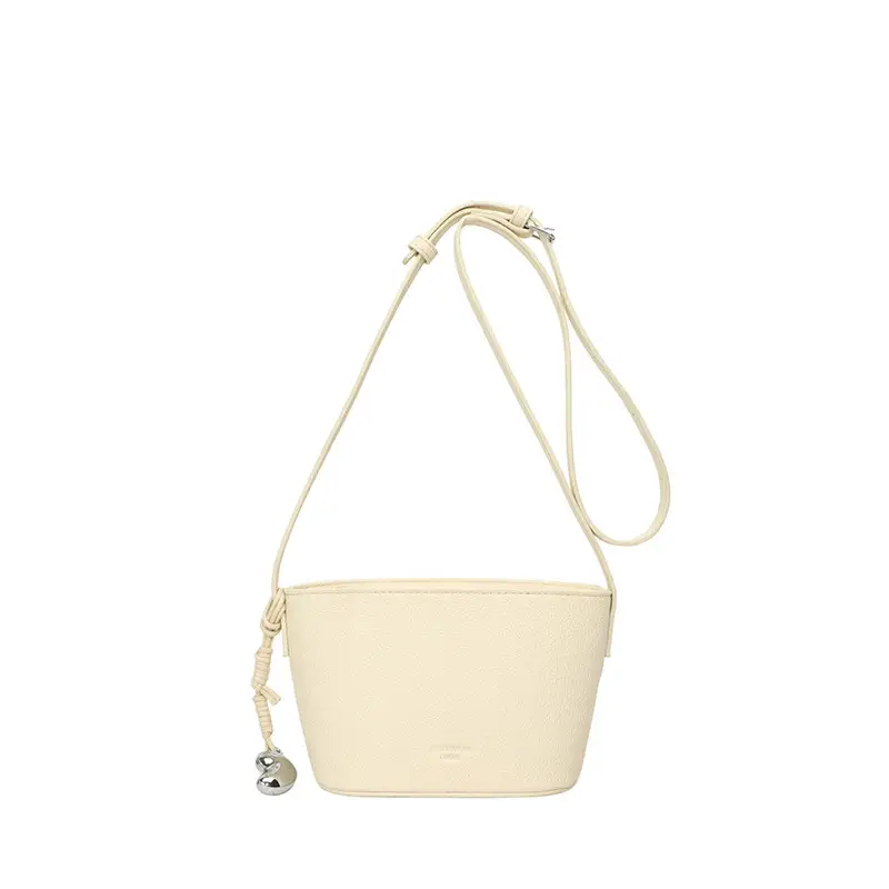 Yellow Leather Shoulder Bag for Women