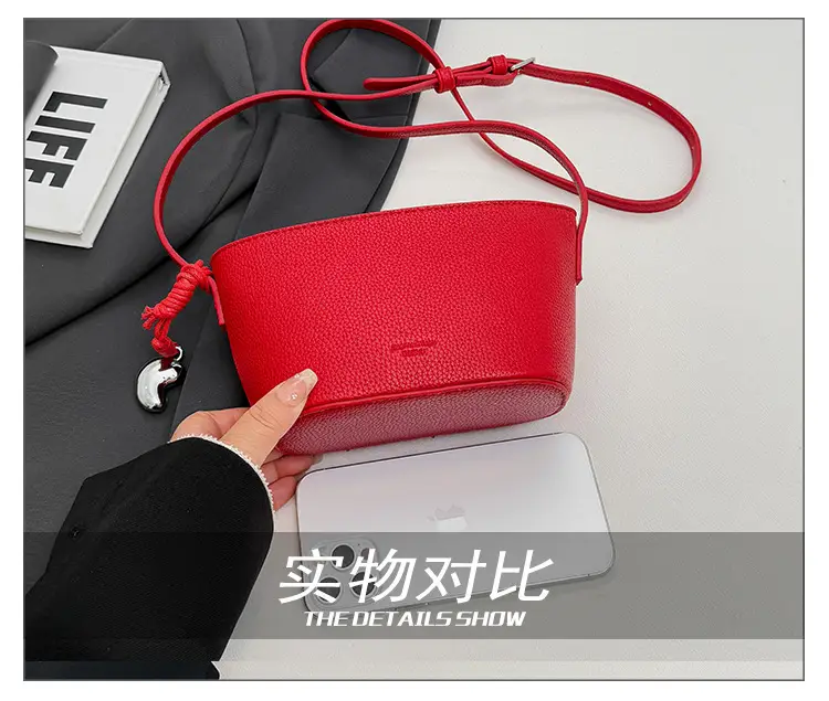 Yellow Leather Shoulder Bag for Women — feature 10