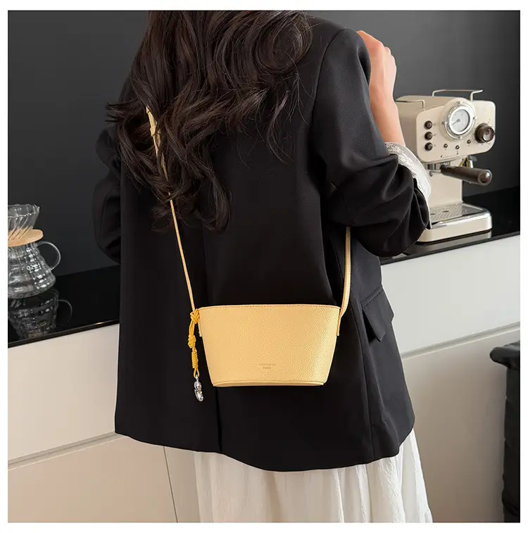 Yellow Leather Shoulder Bag for Women — feature 22