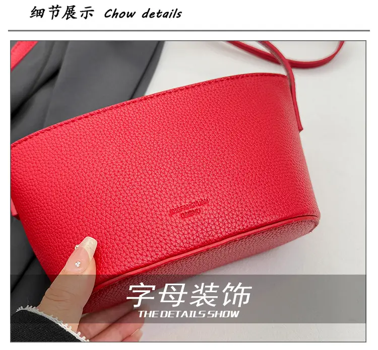 Yellow Leather Shoulder Bag for Women — feature 6