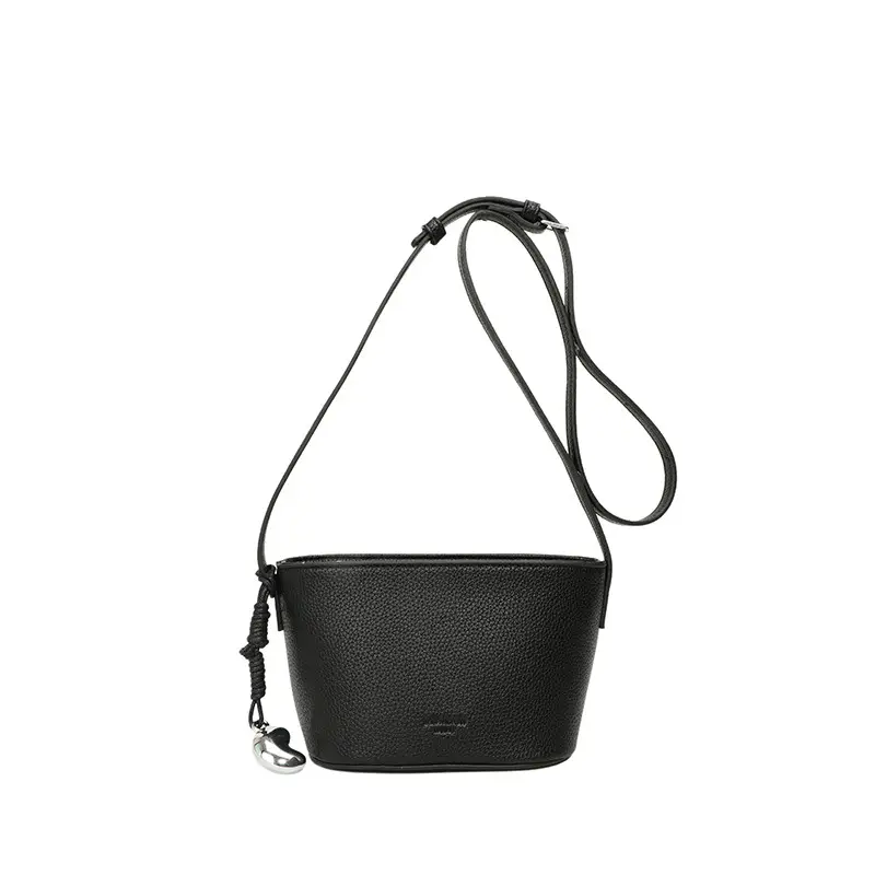 Yellow Leather Shoulder Bag for Women