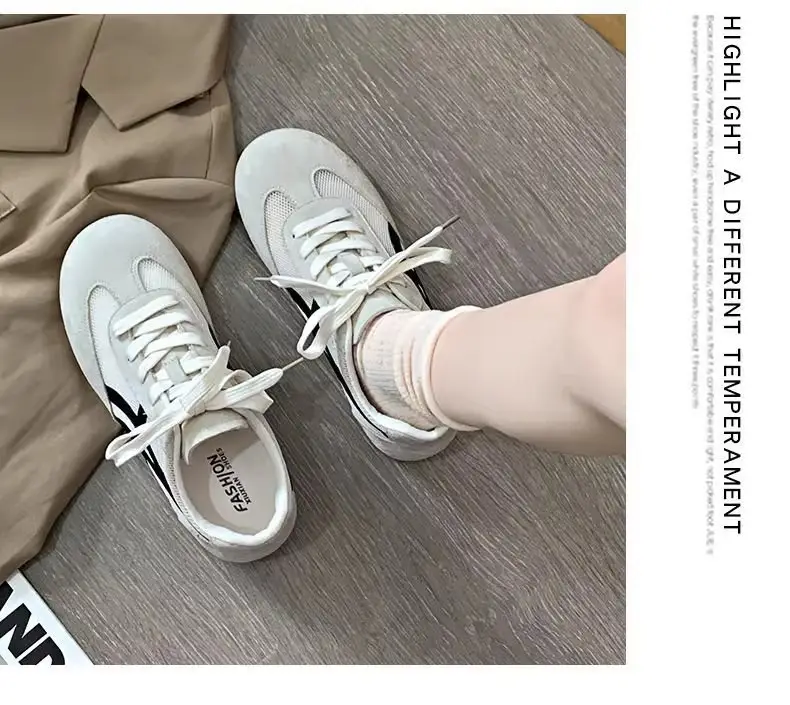 Popular Mesh Moral Training Shoes for Women 2025 Summer New Fashion Breathable Sports Shoes Lightweight Casual Sneakers Forrest Gump Shoes — feature 19