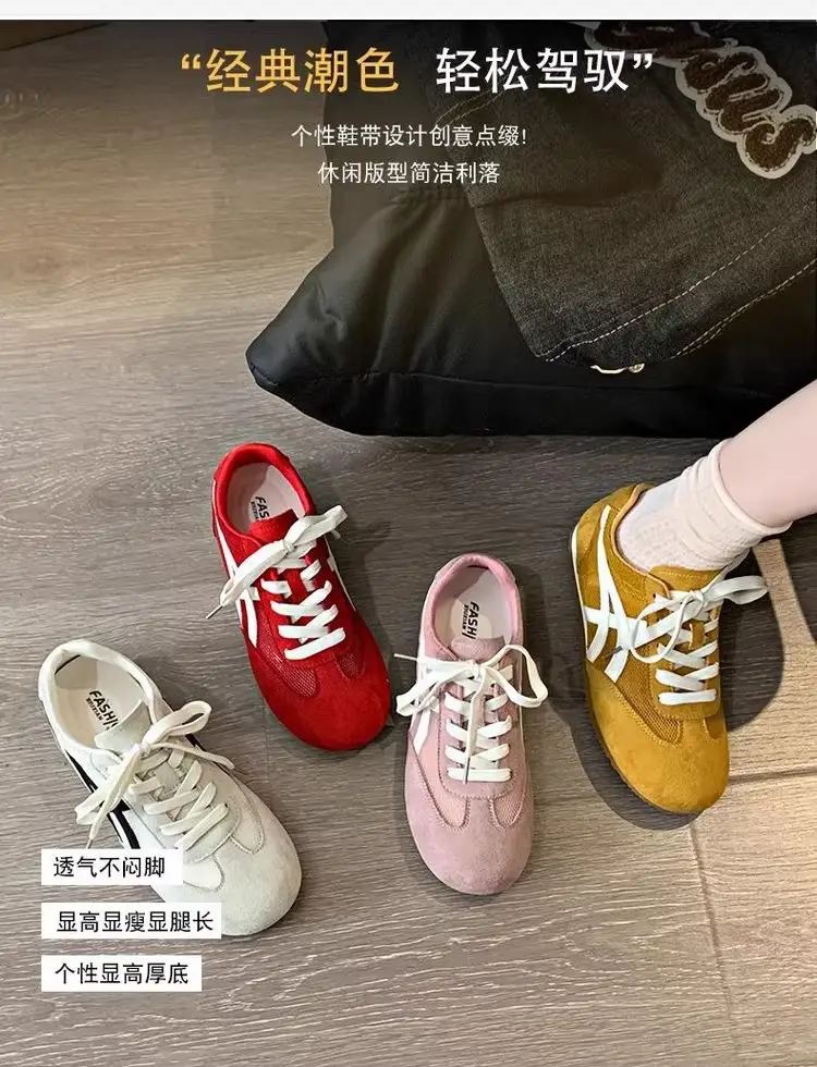 Popular Mesh Moral Training Shoes for Women 2025 Summer New Fashion Breathable Sports Shoes Lightweight Casual Sneakers Forrest Gump Shoes — feature 2