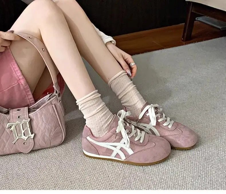 Popular Mesh Moral Training Shoes for Women 2025 Summer New Fashion Breathable Sports Shoes Lightweight Casual Sneakers Forrest Gump Shoes — feature 8