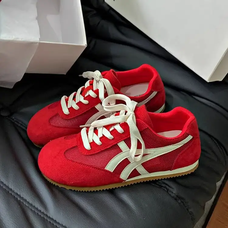 Popular Mesh Moral Training Shoes for Women 2025 Summer New Fashion Breathable Sports Shoes Lightweight Casual Sneakers Forrest Gump Shoes