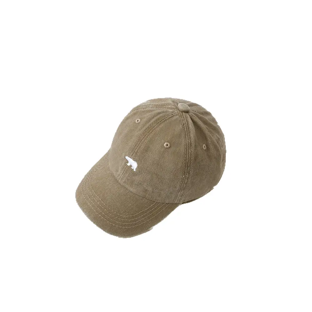 Washable Bear Cap for Boys Vintage Outdoor Soft Top - Image 10