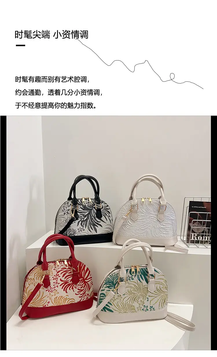 Trendy White Floral Shell Bag for Women 2025 — feature 2