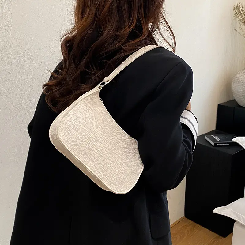 New Women's Pebbled Shoulder Bag with Armpit Design - Image 6