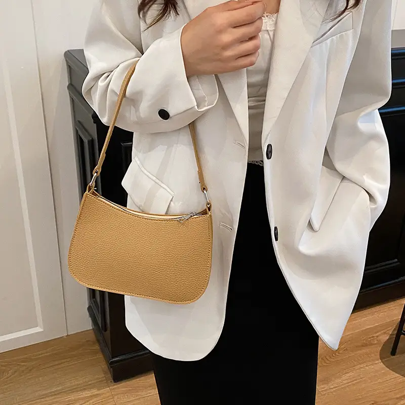 New Women's Pebbled Shoulder Bag with Armpit Design - Image 7