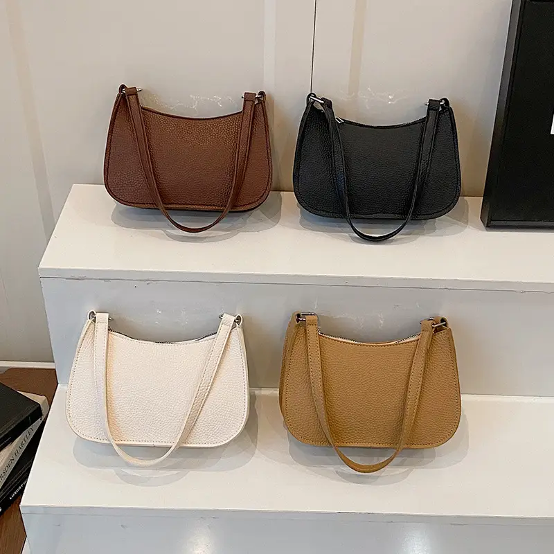 New Women's Pebbled Shoulder Bag with Armpit Design - Image 8