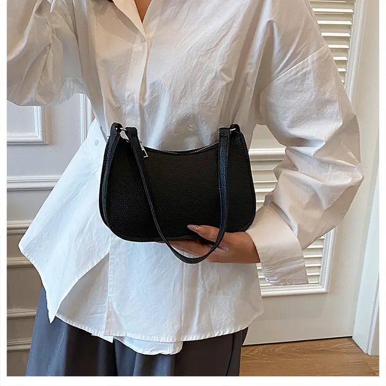 New Women's Pebbled Shoulder Bag with Armpit Design — feature 14