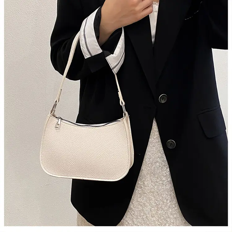 New Women's Pebbled Shoulder Bag with Armpit Design — feature 16
