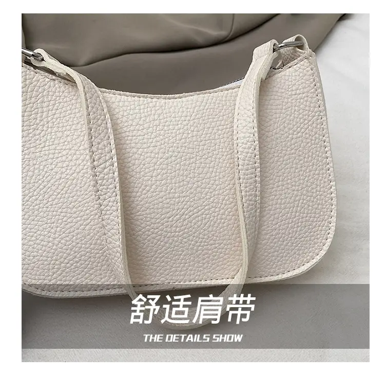 New Women's Pebbled Shoulder Bag with Armpit Design — feature 8