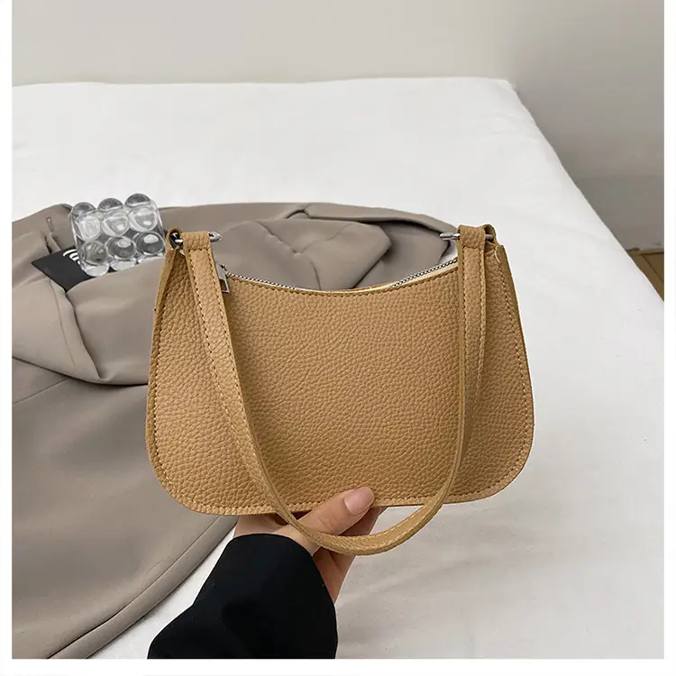 New Women's Pebbled Shoulder Bag with Armpit Design - Image 3