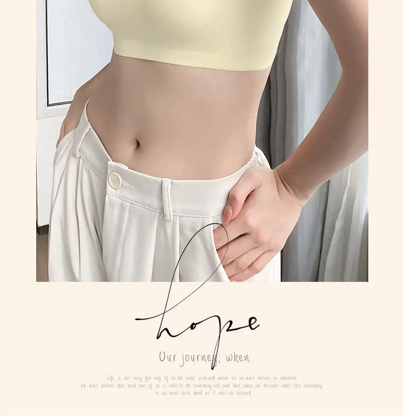 Summer Ice Silk U-Shaped Beautiful Back Bra One-piece Vest Sling Women's Tube Top Chest Wrapping Underwear Anti-running Large Chest Small — feature 45