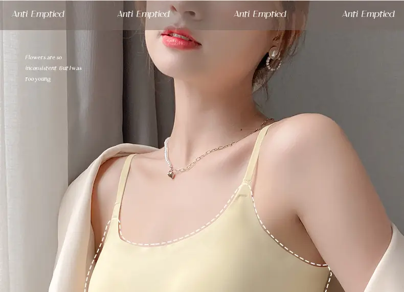 Summer Ice Silk U-Shaped Beautiful Back Bra One-piece Vest Sling Women's Tube Top Chest Wrapping Underwear Anti-running Large Chest Small — feature 8