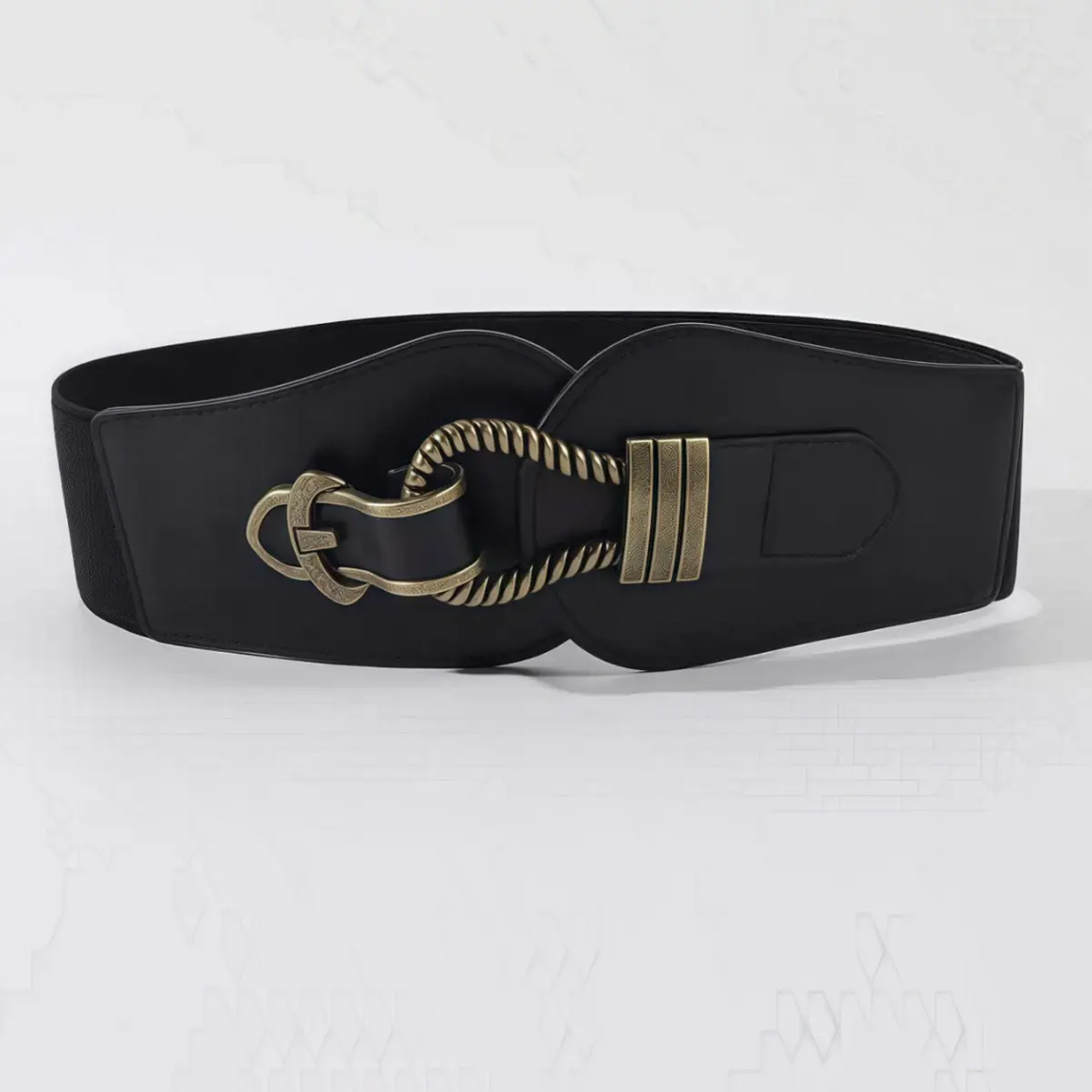 Leopard Print Wide Waist Belt for Women - Image 7