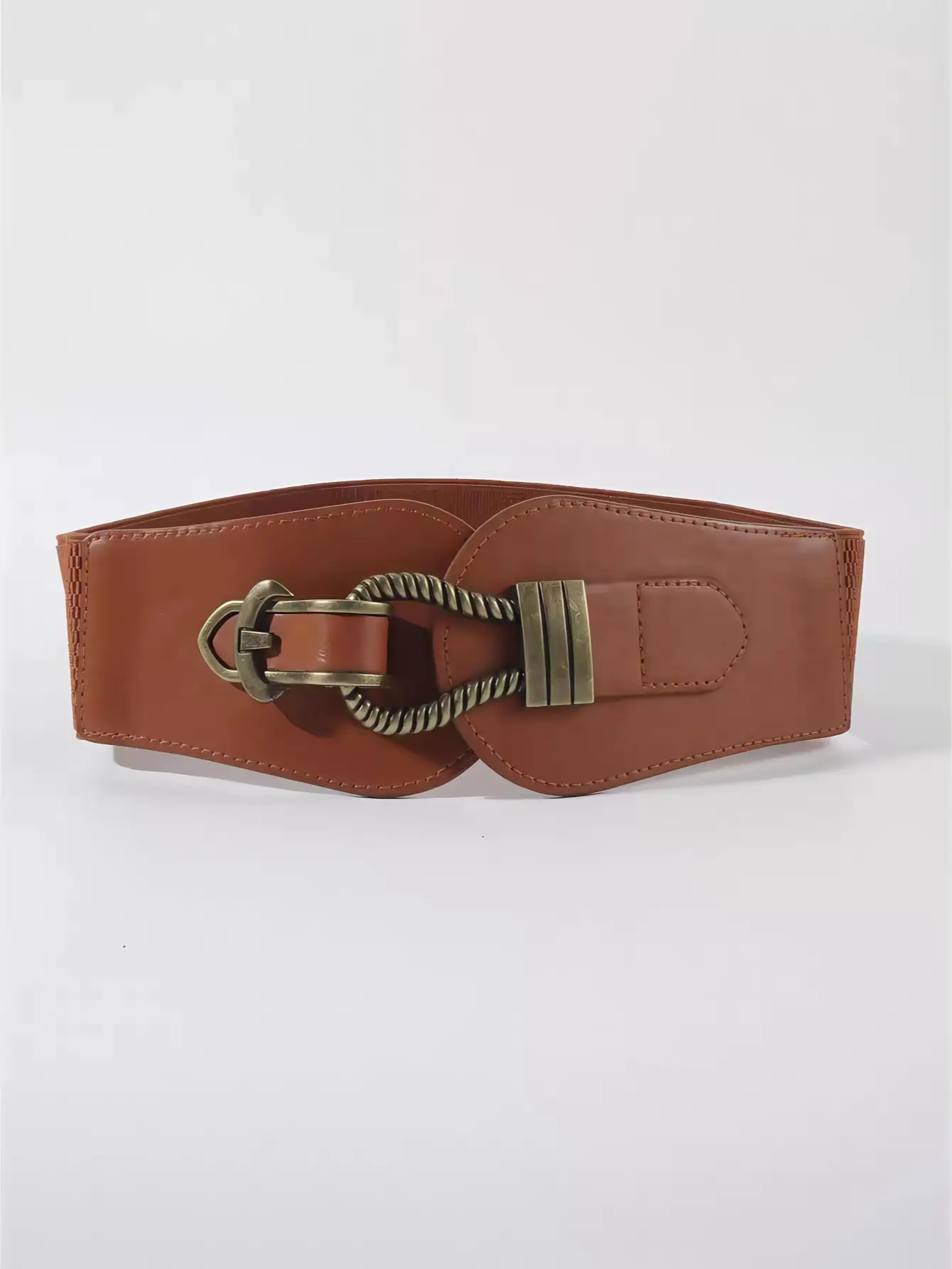 Leopard Print Wide Waist Belt for Women - Image 2