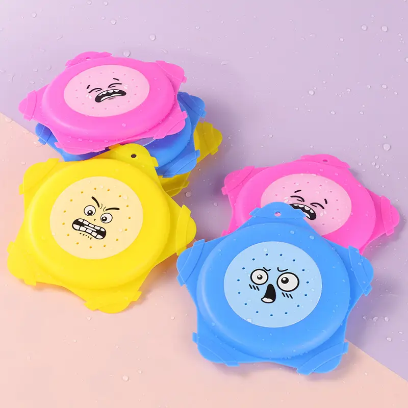 Silicone Sprinkler Frisbee Beach Pool Toy Children's Water Play Frisbee Outdoor Water Play Reusable Strong Water Absorption