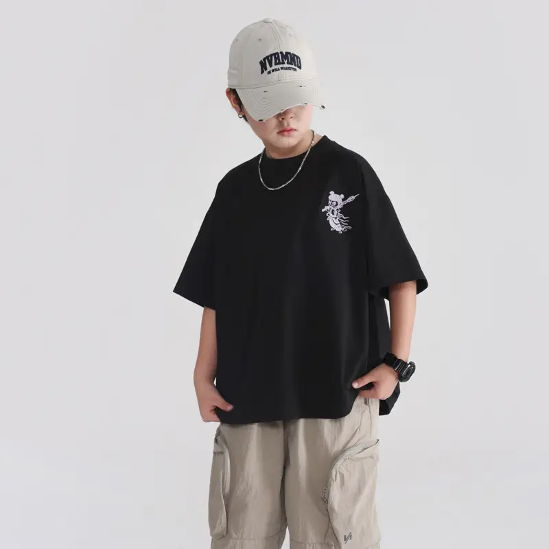 Boys T-Shirt Nezha Light-Changing 2026 - Image 5