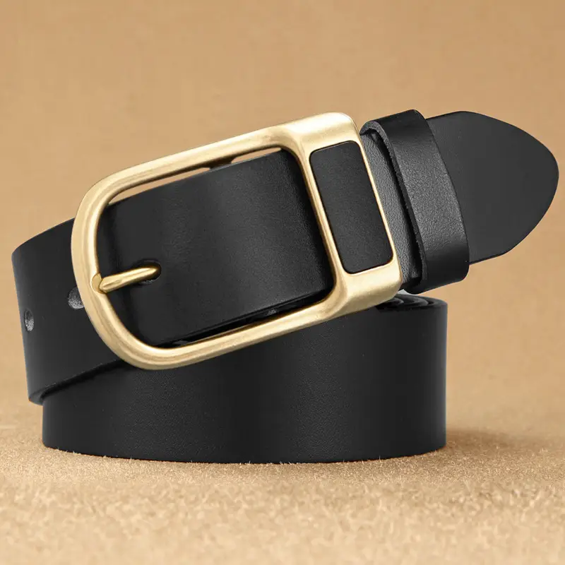 Men's Genuine Leather Belt Business Casual All-match Jeans Belt Cross-border New Retro Cowhide Pin Buckle Belt - Image 5