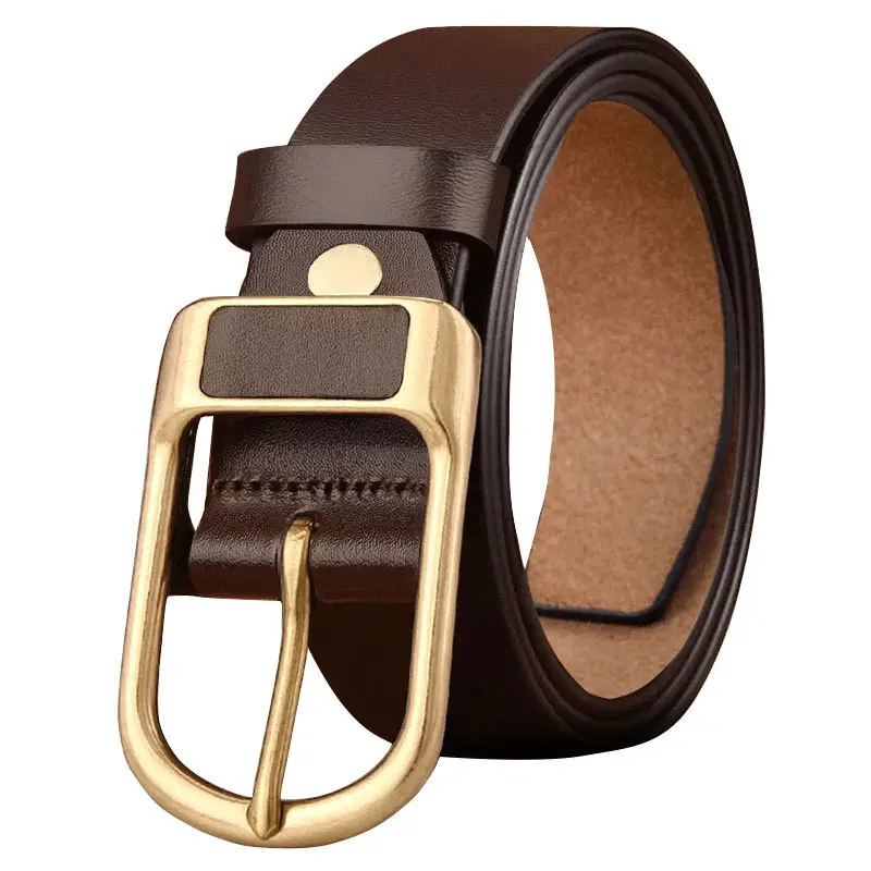 Men's Genuine Leather Belt Business Casual All-match Jeans Belt Cross-border New Retro Cowhide Pin Buckle Belt - Image 7