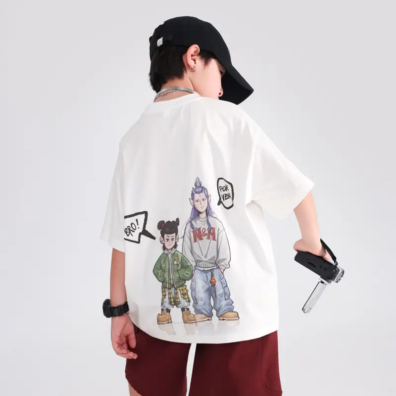 Boys Cartoon T-Shirt 2026 Summer Ice-Feel Half Sleeve - Image 2