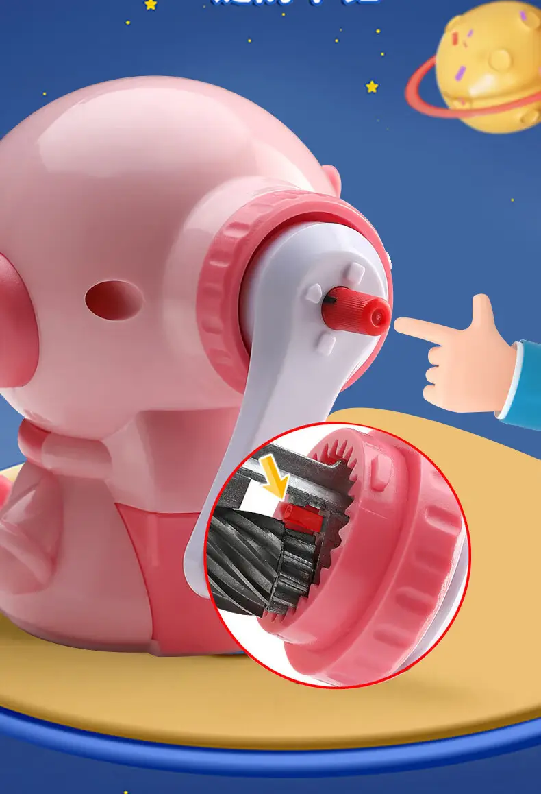 Astronaut Primary School Student Pencil Sharpener Hand Pencil Sharpener Children Pencil Sharpener Automatic Lead Durable Pencil Sharpener — feature 14