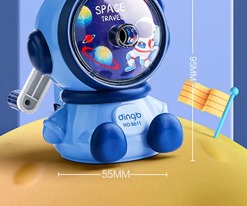 Astronaut Primary School Student Pencil Sharpener Hand Pencil Sharpener Children Pencil Sharpener Automatic Lead Durable Pencil Sharpener — feature 24