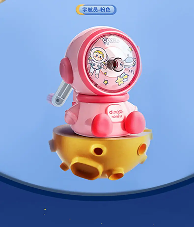 Astronaut Primary School Student Pencil Sharpener Hand Pencil Sharpener Children Pencil Sharpener Automatic Lead Durable Pencil Sharpener — feature 4