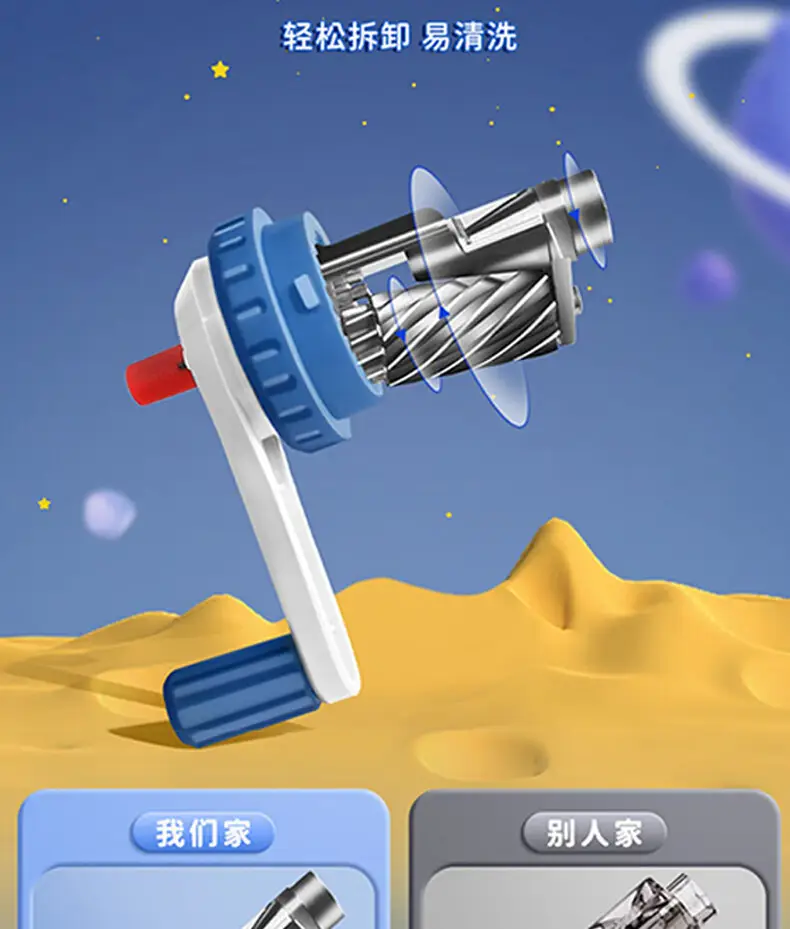 Astronaut Primary School Student Pencil Sharpener Hand Pencil Sharpener Children Pencil Sharpener Automatic Lead Durable Pencil Sharpener — feature 7