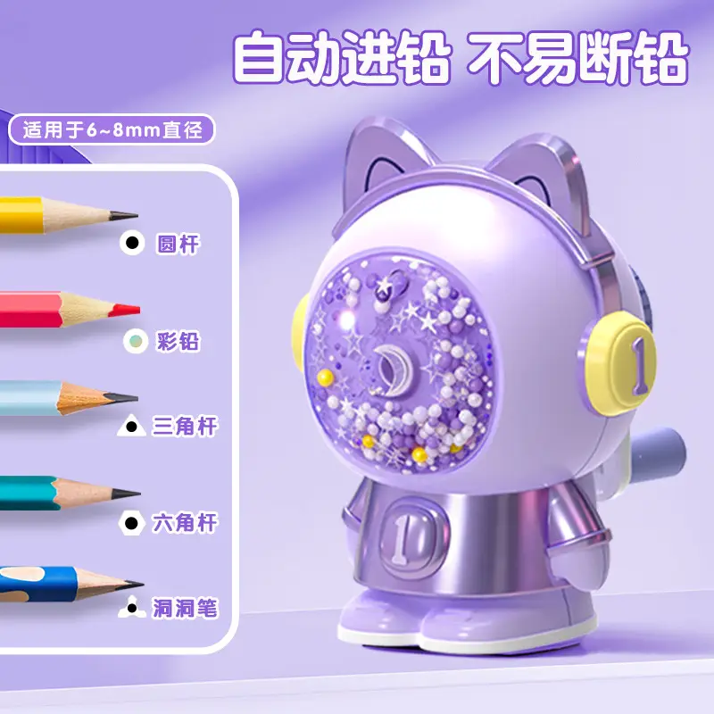 Astronaut Primary School Student Pencil Sharpener Hand Pencil Sharpener Children Pencil Sharpener Automatic Lead Durable Pencil Sharpener
