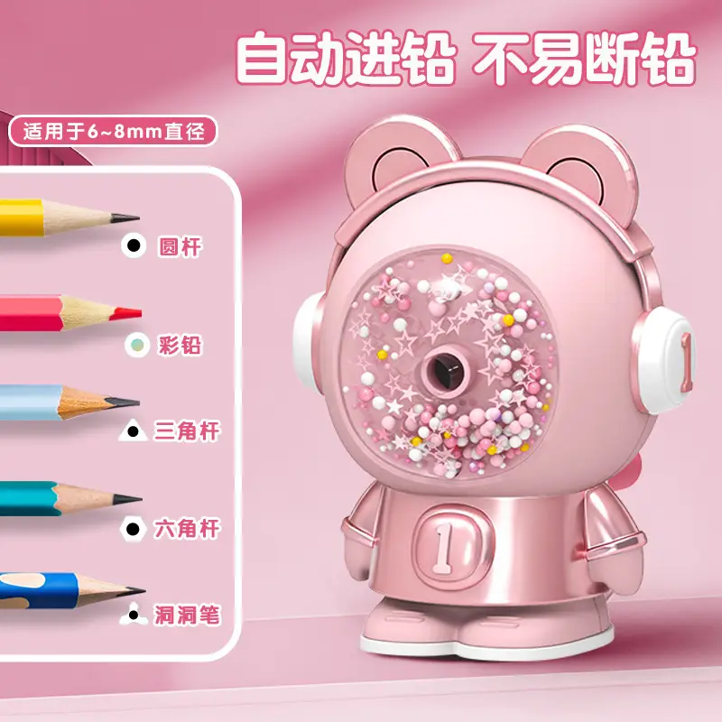 Astronaut Primary School Student Pencil Sharpener Hand Pencil Sharpener Children Pencil Sharpener Automatic Lead Durable Pencil Sharpener
