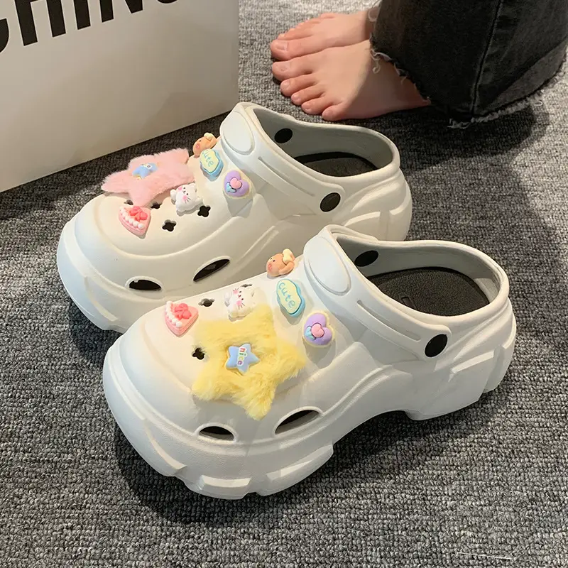 Thick-Soled Eva Clogs for Women, 2026 New Model, Non-Slip, Comfortable Beach Sandals for Summer