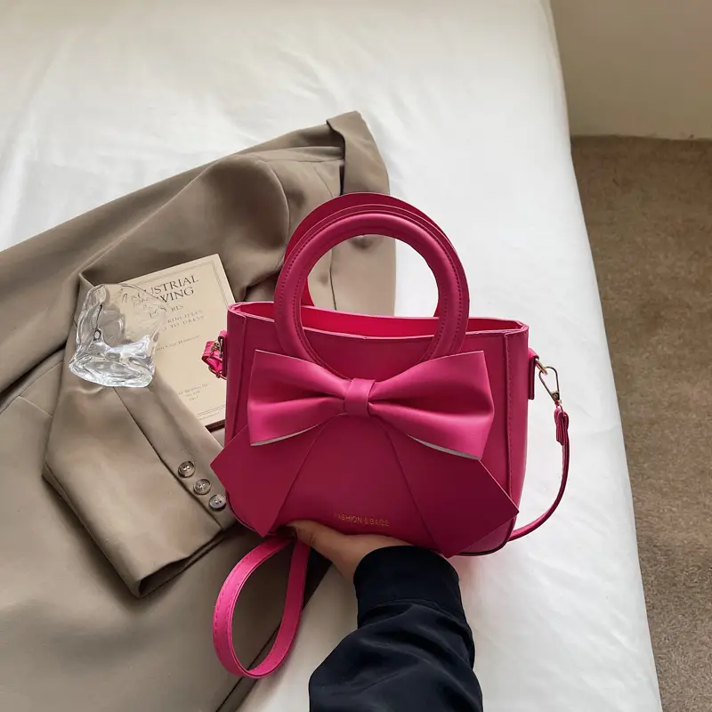 Pink Bow Handbag for Women 2025 Trendy - Image 6