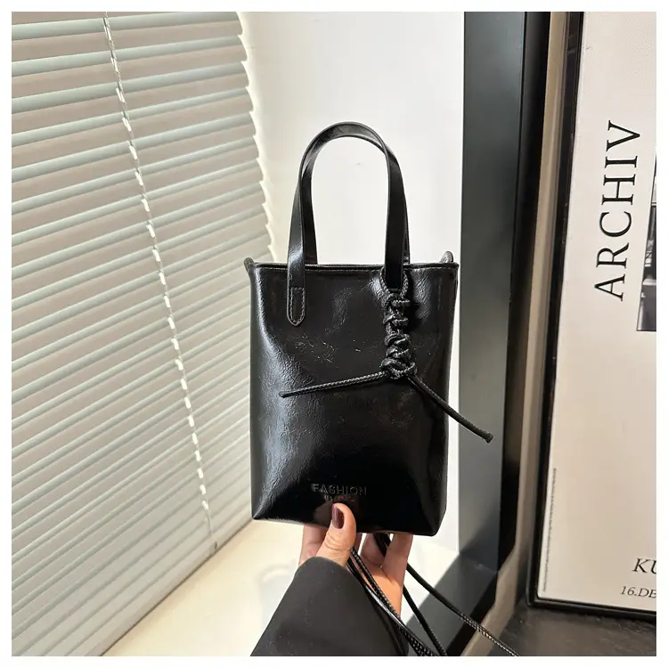 Women Silver Crossbody Bag with Handle Luggage Leather Goods — feature 24