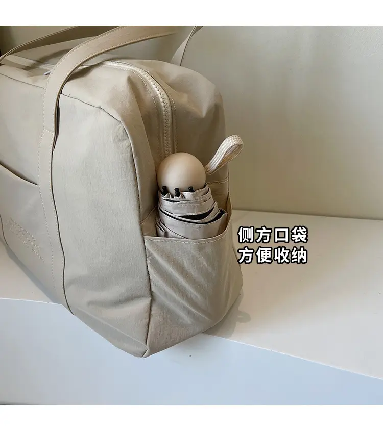 Yellow Zipper Shoulder Bag for Women Travel Shopping — feature 7