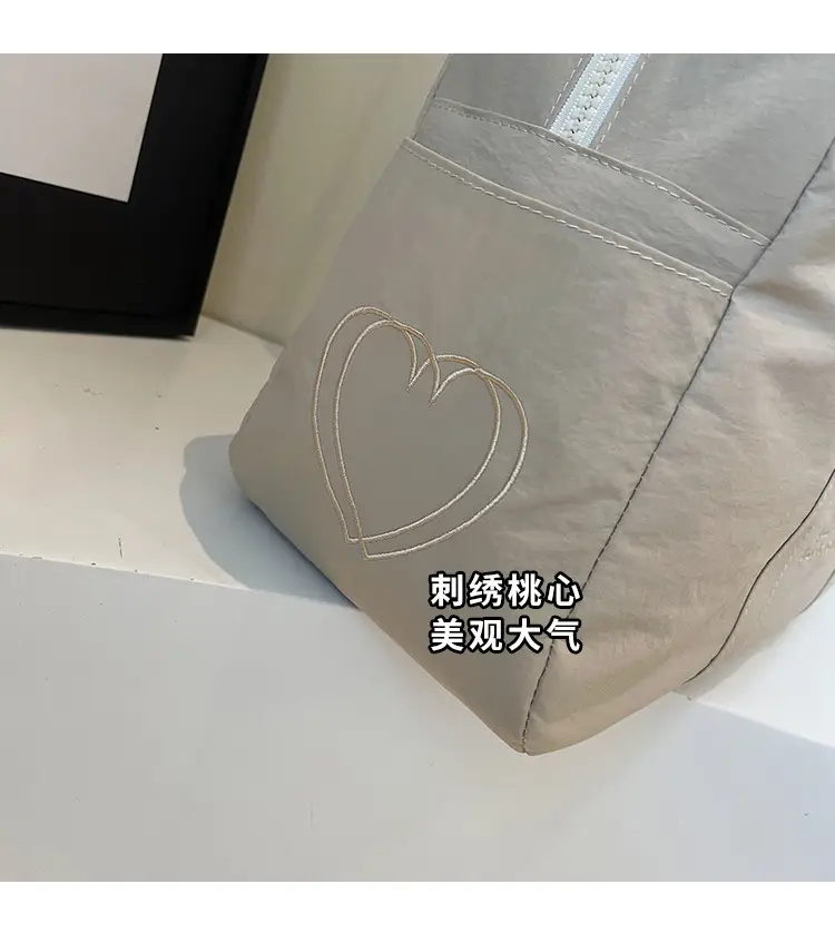 Yellow Zipper Shoulder Bag for Women Travel Shopping — feature 8