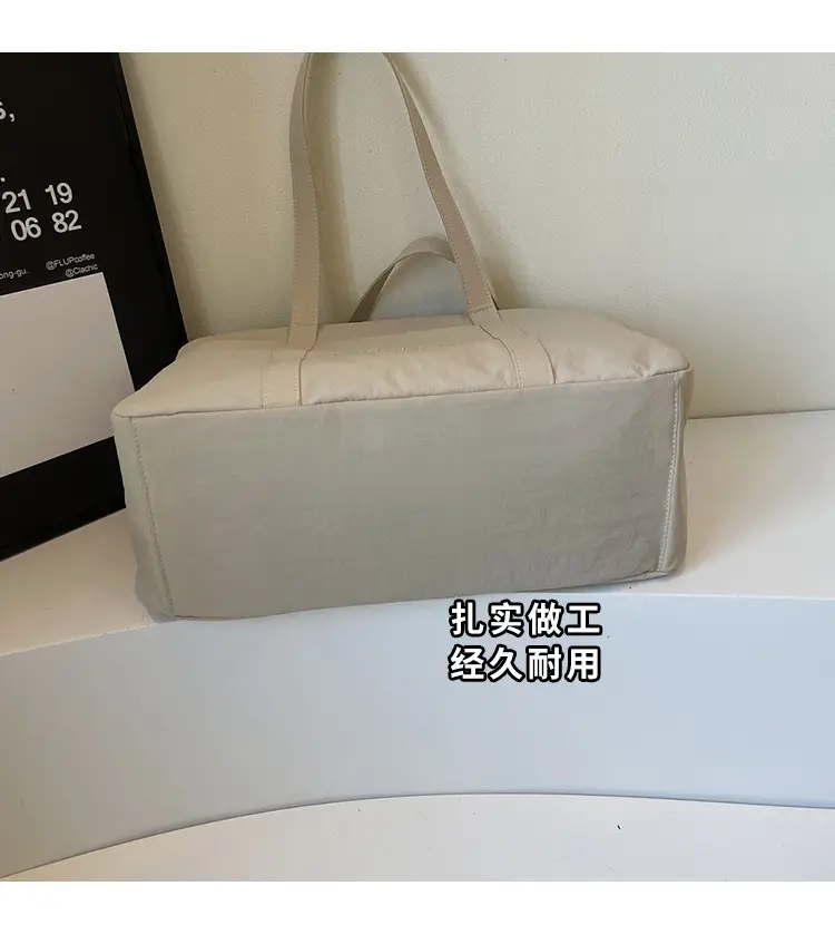 Yellow Zipper Shoulder Bag for Women Travel Shopping — feature 9