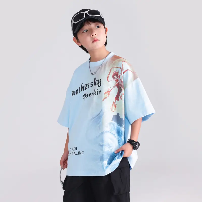 Boys Summer Nezha Pure Cotton T-Shirt 2026