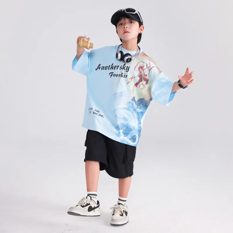 Boys Summer Nezha Pure Cotton T-Shirt 2026