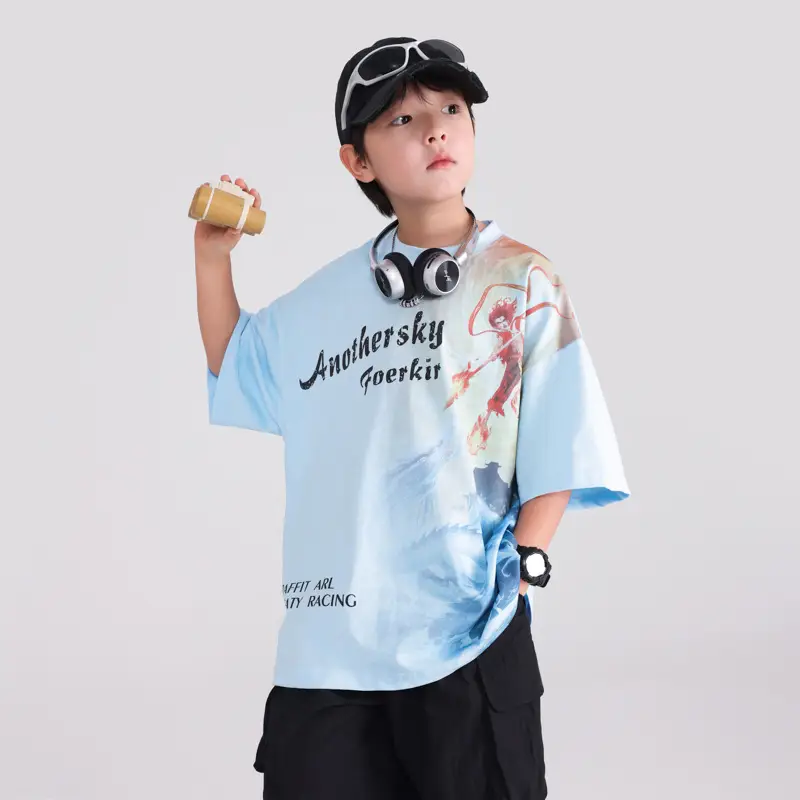 Boys Summer Nezha Pure Cotton T-Shirt 2026