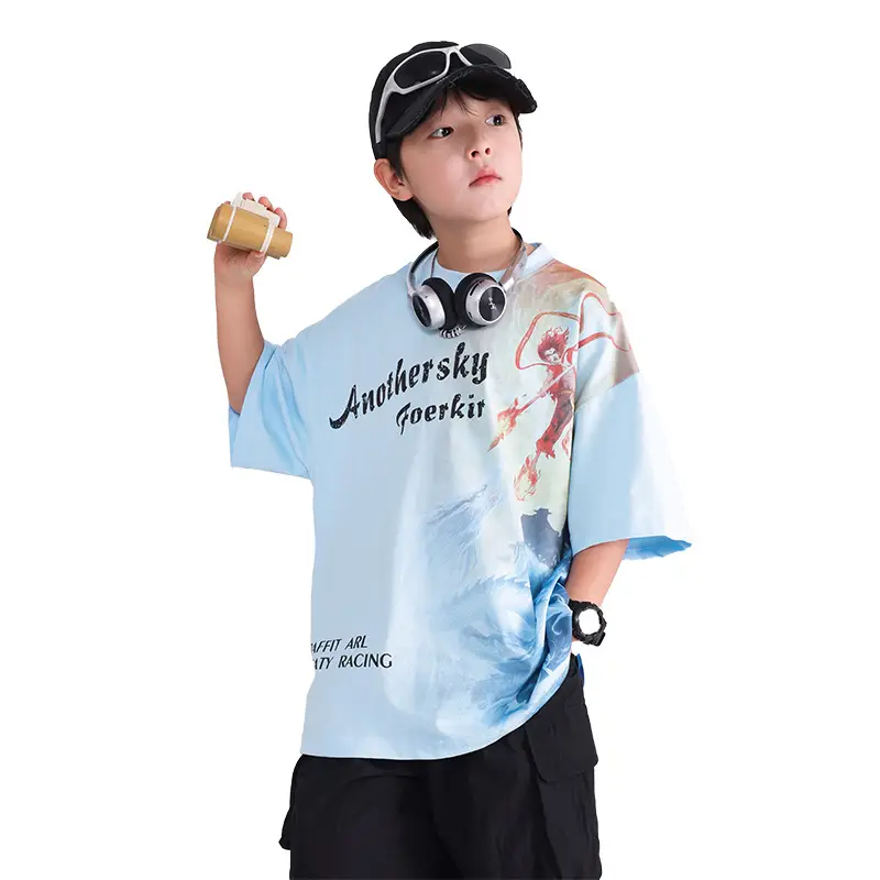 Boys Summer Nezha Pure Cotton T-Shirt 2026