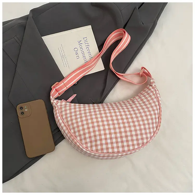 2025 Summer Yellow Checkered Shoulder Crossbody Bag — feature 37