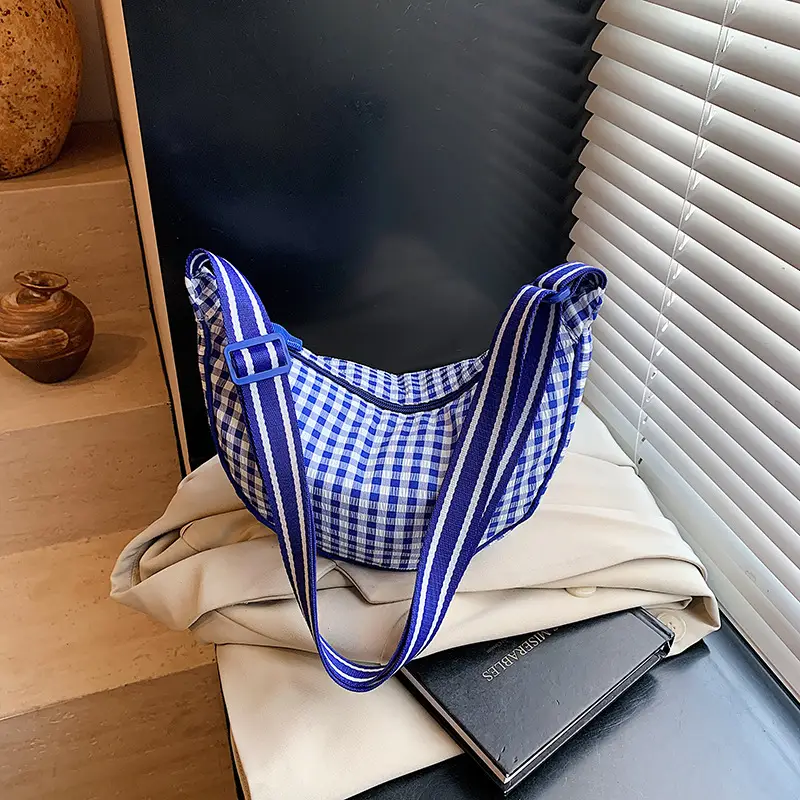 2025 Summer Yellow Checkered Shoulder Crossbody Bag - Image 2