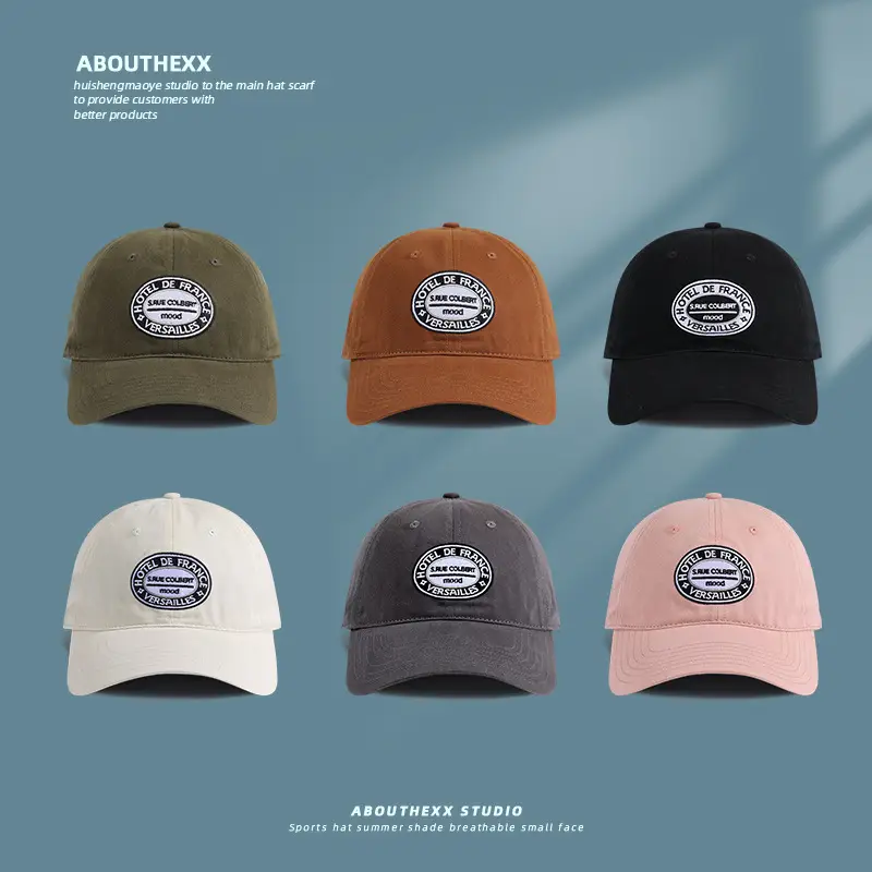 Pink American Retro Letter Cap Women - Image 8
